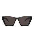 Saint Laurent Womens Cat Eye Black Black Black Fashion Designer Eyewear