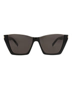 Saint Laurent Womens Cat Eye Black Black Black Fashion Designer Eyewear