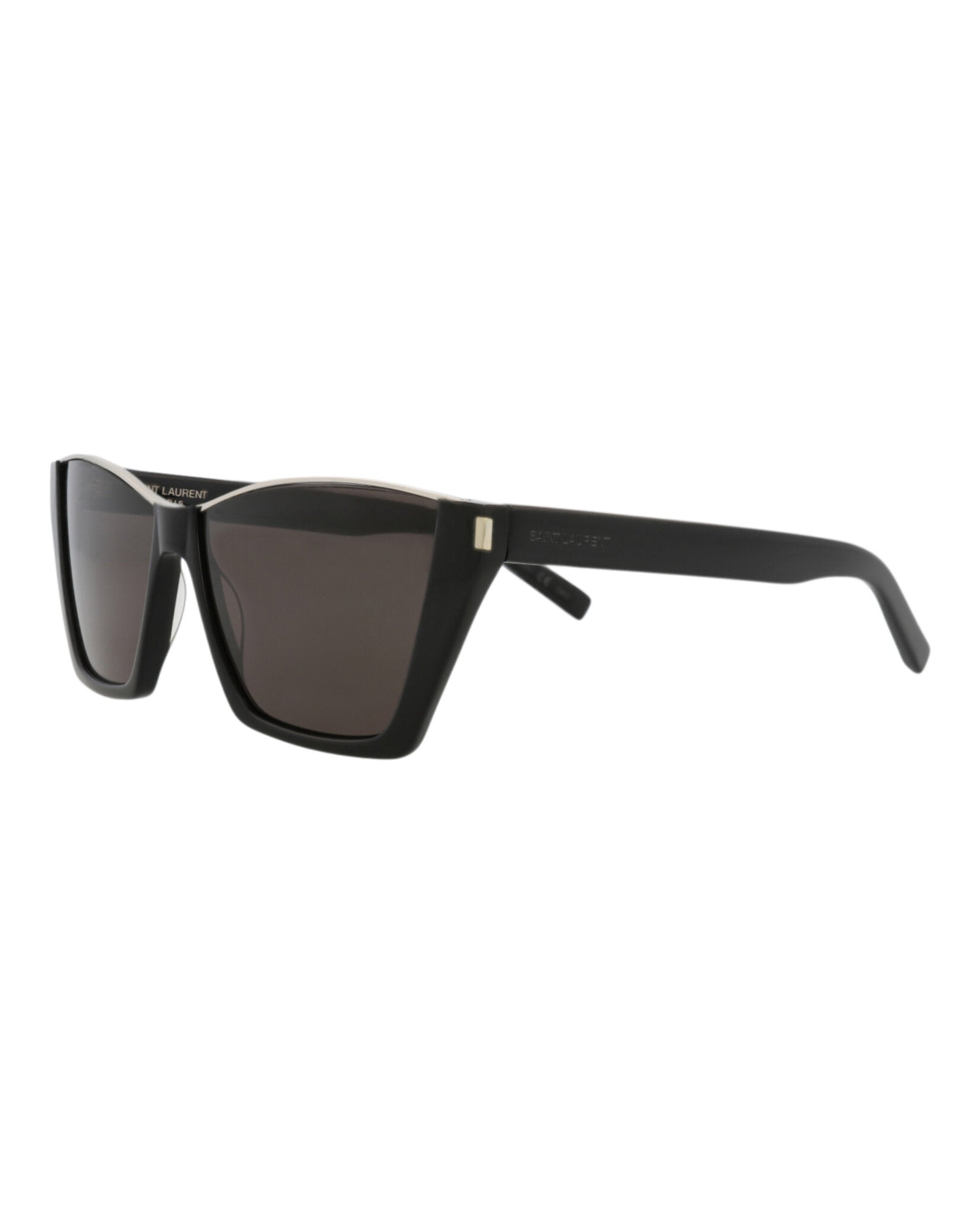 Saint Laurent Womens Cat Eye Black Black Black Fashion Designer Eyewear