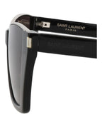 Saint Laurent Womens Cat Eye Black Black Black Fashion Designer Eyewear
