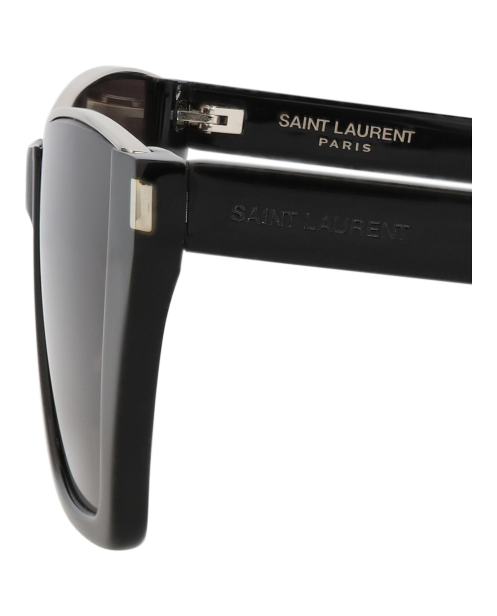 Saint Laurent Womens Cat Eye Black Black Black Fashion Designer Eyewear