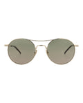 Saint Laurent Mens Round/Oval Gold Gold Green Fashion Designer Eyewear