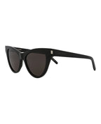 Saint Laurent Womens Cat Eye Black Black Black Fashion Designer Eyewear