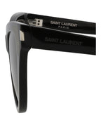 Saint Laurent Womens Cat Eye Black Black Black Fashion Designer Eyewear
