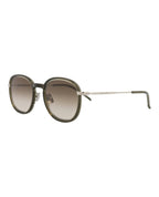 Saint Laurent Unisex Round/Oval Green Silver Brown Fashion Designer Eyewear