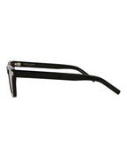Saint Laurent Womens Square/Rectangle Black Fashion Designer Eyewear