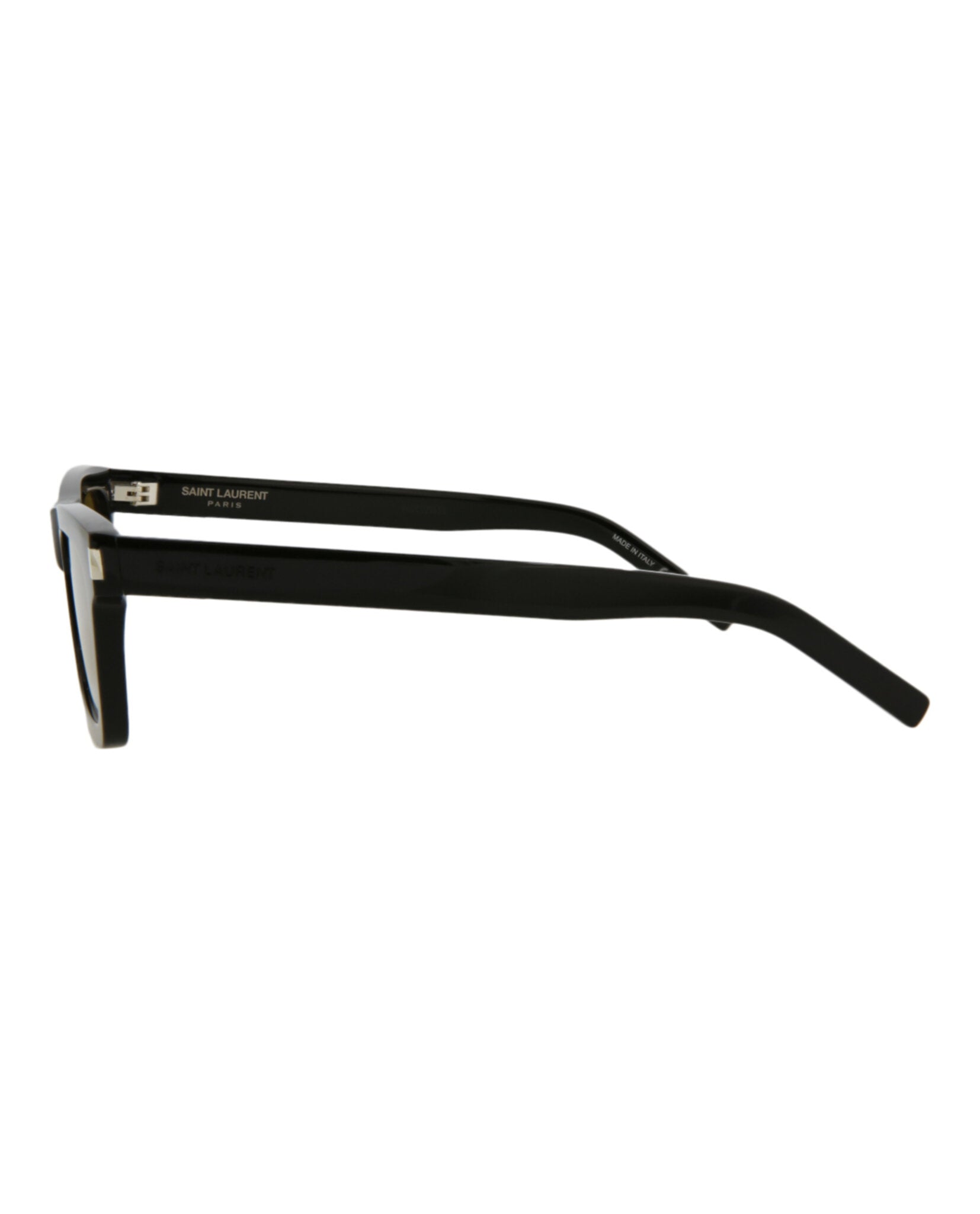 Saint Laurent Womens Square/Rectangle Black Fashion Designer Eyewear
