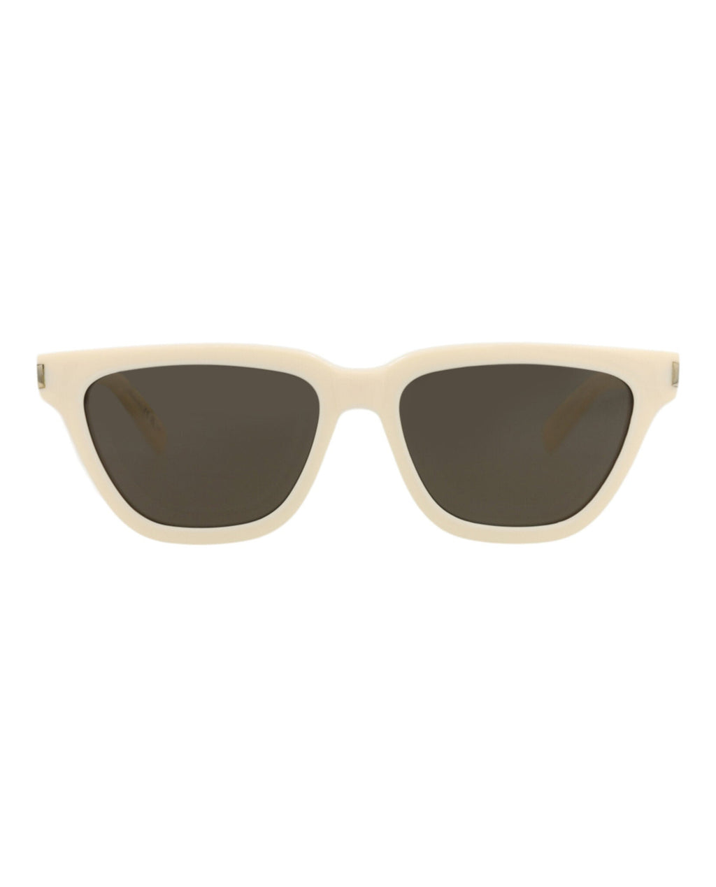Saint Laurent Womens Cat Eye Ivory Ivory Grey Fashion Designer Eyewear