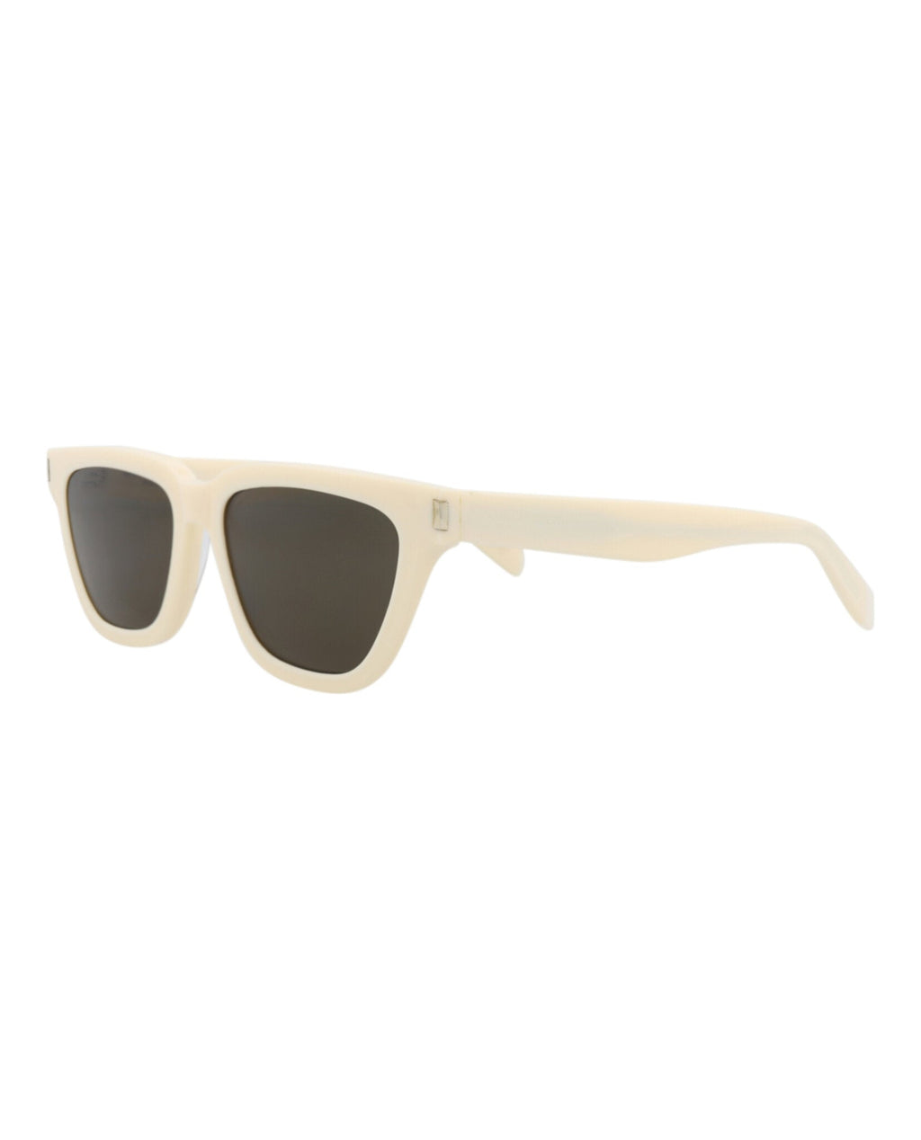 Saint Laurent Womens Cat Eye Ivory Ivory Grey Fashion Designer Eyewear