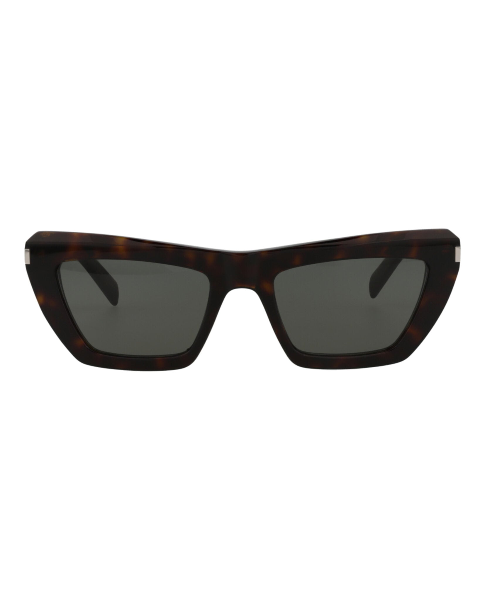 Saint Laurent Womens Square/Rectangle Havana Havana Grey Fashion Designer Eyewear