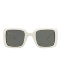 Saint Laurent Womens Square/Rectangle Ivory Ivory Grey Fashion Designer Eyewear