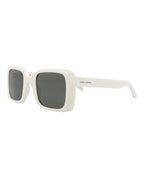 Saint Laurent Womens Square/Rectangle Ivory Ivory Grey Fashion Designer Eyewear