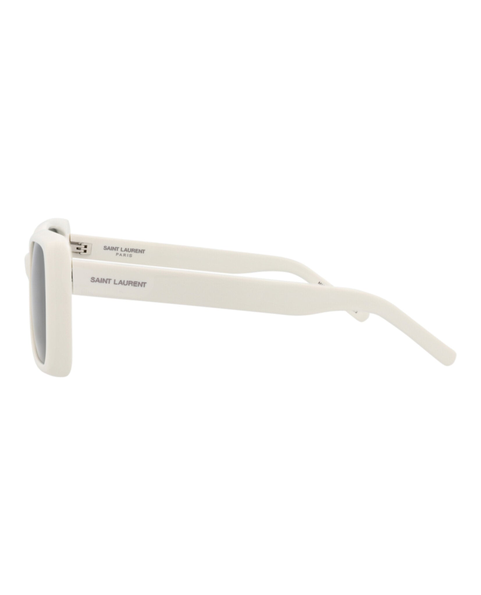Saint Laurent Womens Square/Rectangle Ivory Ivory Grey Fashion Designer Eyewear