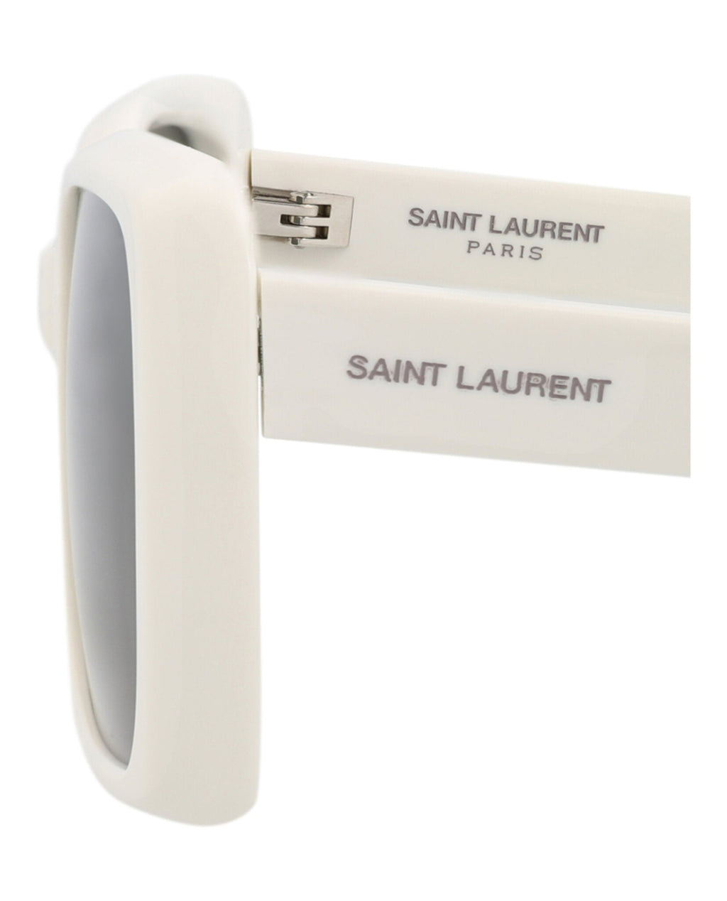 Saint Laurent Womens Square/Rectangle Ivory Ivory Grey Fashion Designer Eyewear