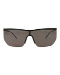 Saint Laurent Womens Shield/Wrap Black Black Black Fashion Designer Eyewear