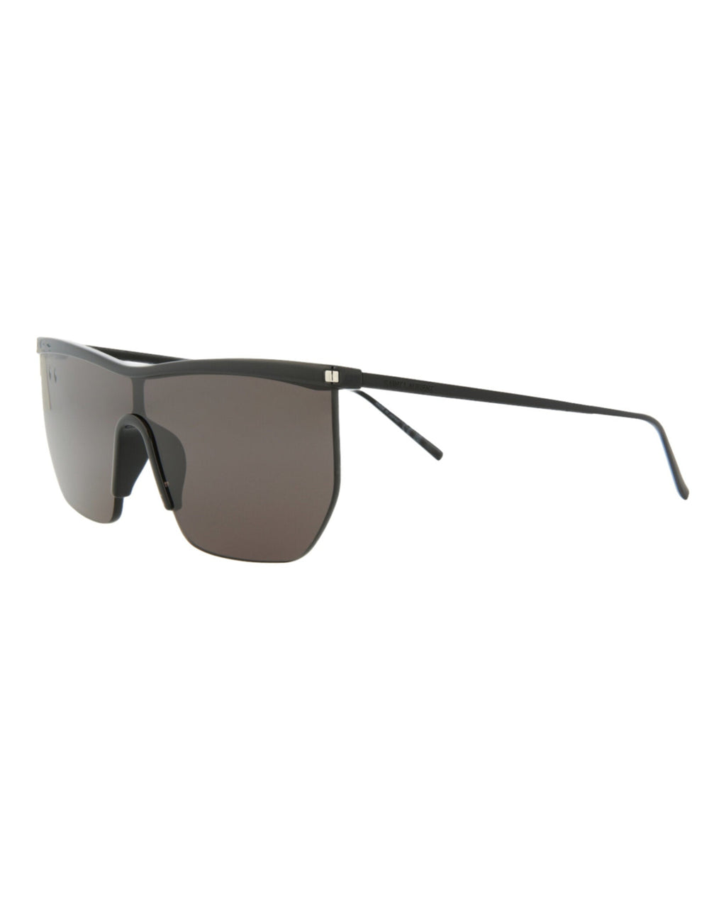 Saint Laurent Womens Shield/Wrap Black Black Black Fashion Designer Eyewear