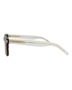 Saint Laurent Unisex Square/Rectangle Havana Crystal Blue Fashion Designer Eyewear