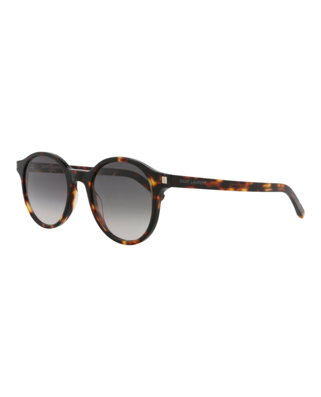 Saint Laurent Unisex Round/Oval Havana Havana Grey Fashion Designer Eyewear