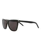 Saint Laurent Womens Cat Eye Black Black Black Fashion Designer Eyewear