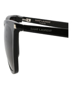 Saint Laurent Womens Cat Eye Black Black Black Fashion Designer Eyewear