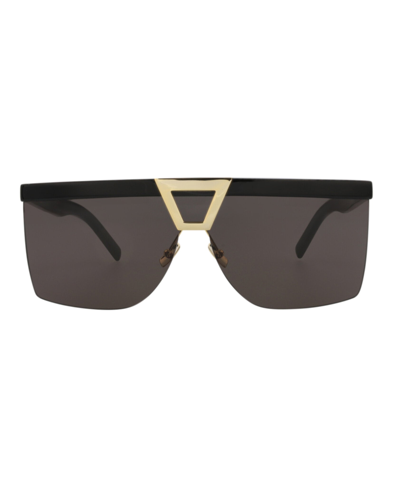 Saint Laurent Womens Shield/Wrap Black Black Black Fashion Designer Eyewear