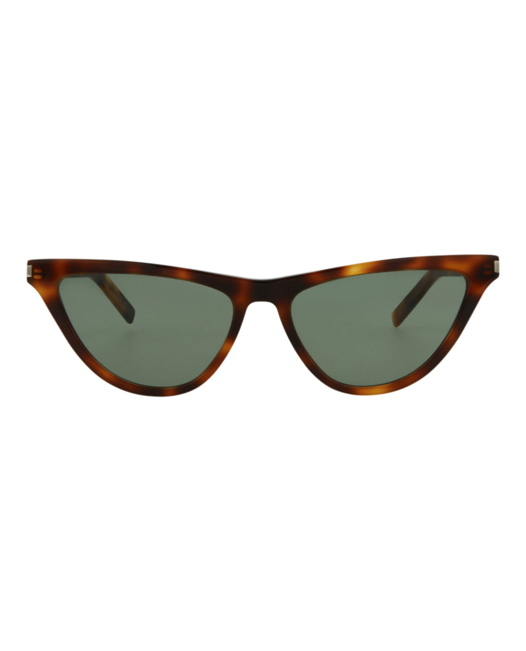Saint Laurent Womens Cat Eye Havana Havana Green Fashion Designer Eyewear
