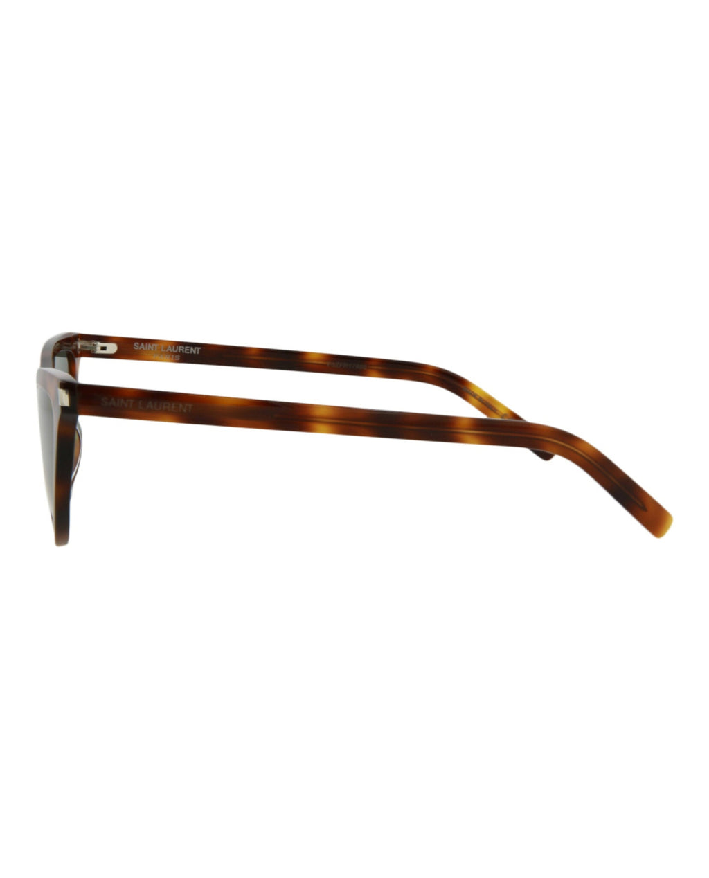 Saint Laurent Womens Cat Eye Havana Havana Green Fashion Designer Eyewear