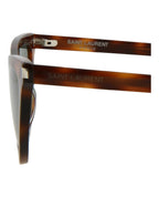 Saint Laurent Womens Cat Eye Havana Havana Green Fashion Designer Eyewear