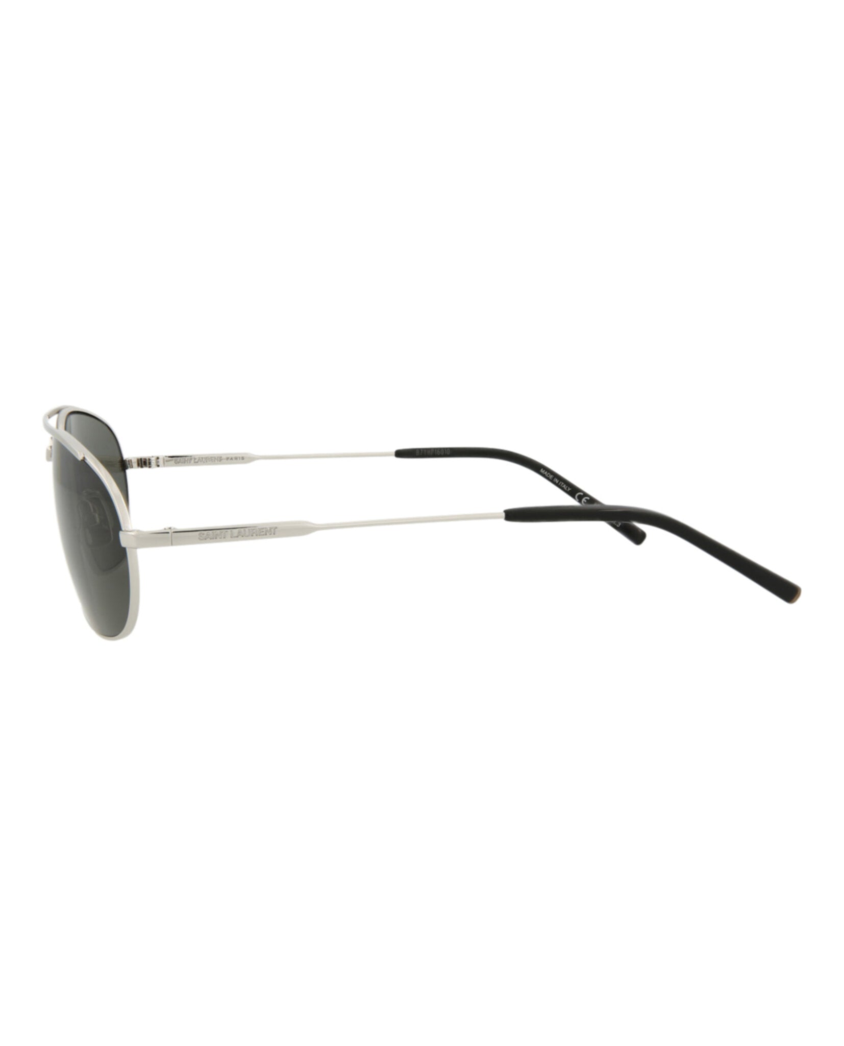 Saint Laurent Mens Round/Oval Silver Silver Grey Fashion Designer Eyewear