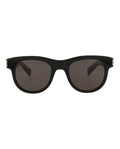 Saint Laurent Unisex Round/Oval Black Black Black Fashion Designer Eyewear Black Black Black