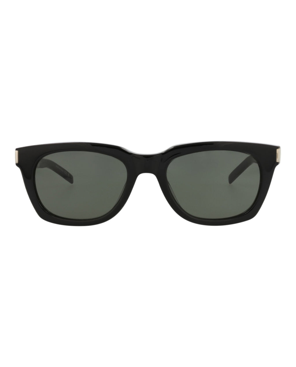 Saint Laurent Unisex Square/Rectangle Black Silver Grey Fashion Designer Eyewear