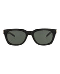 Saint Laurent Unisex Square/Rectangle Black Silver Grey Fashion Designer Eyewear
