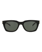 Saint Laurent Unisex Square/Rectangle Black Silver Grey Fashion Designer Eyewear