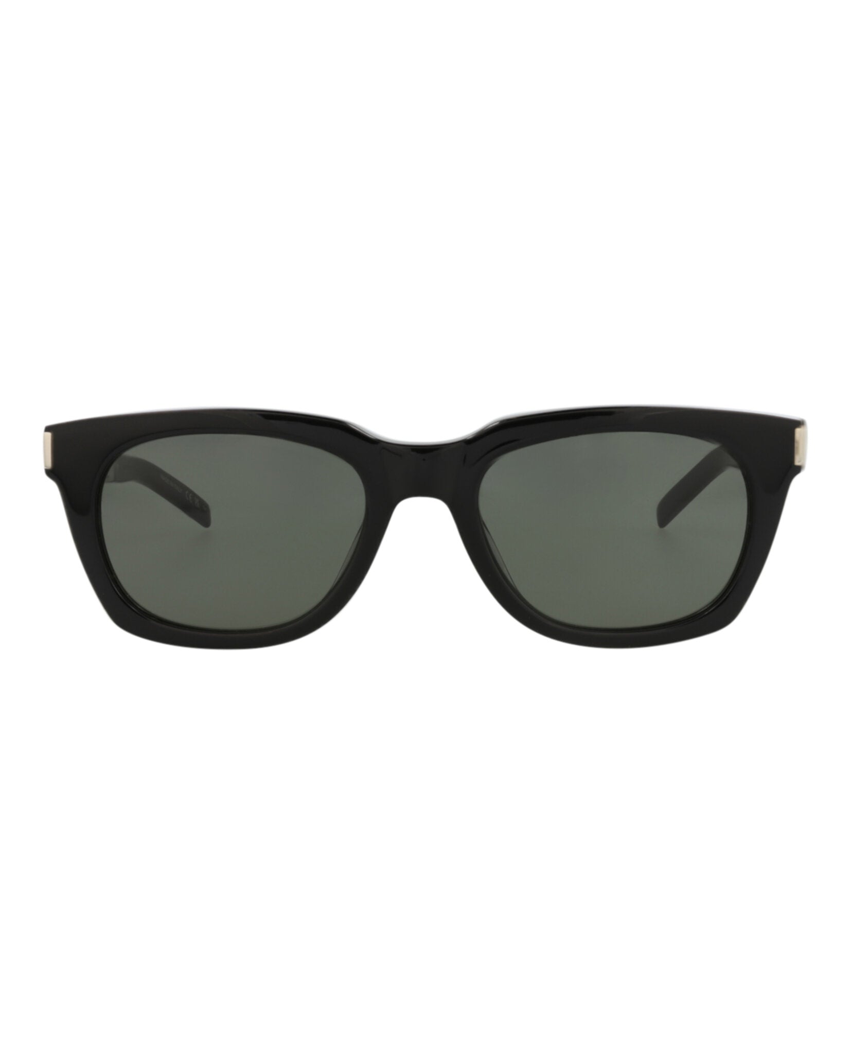 Saint Laurent Unisex Square/Rectangle Black Silver Grey Fashion Designer Eyewear
