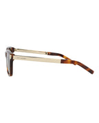 Saint Laurent Unisex Square/Rectangle Havana Gold Green Fashion Designer Eyewear