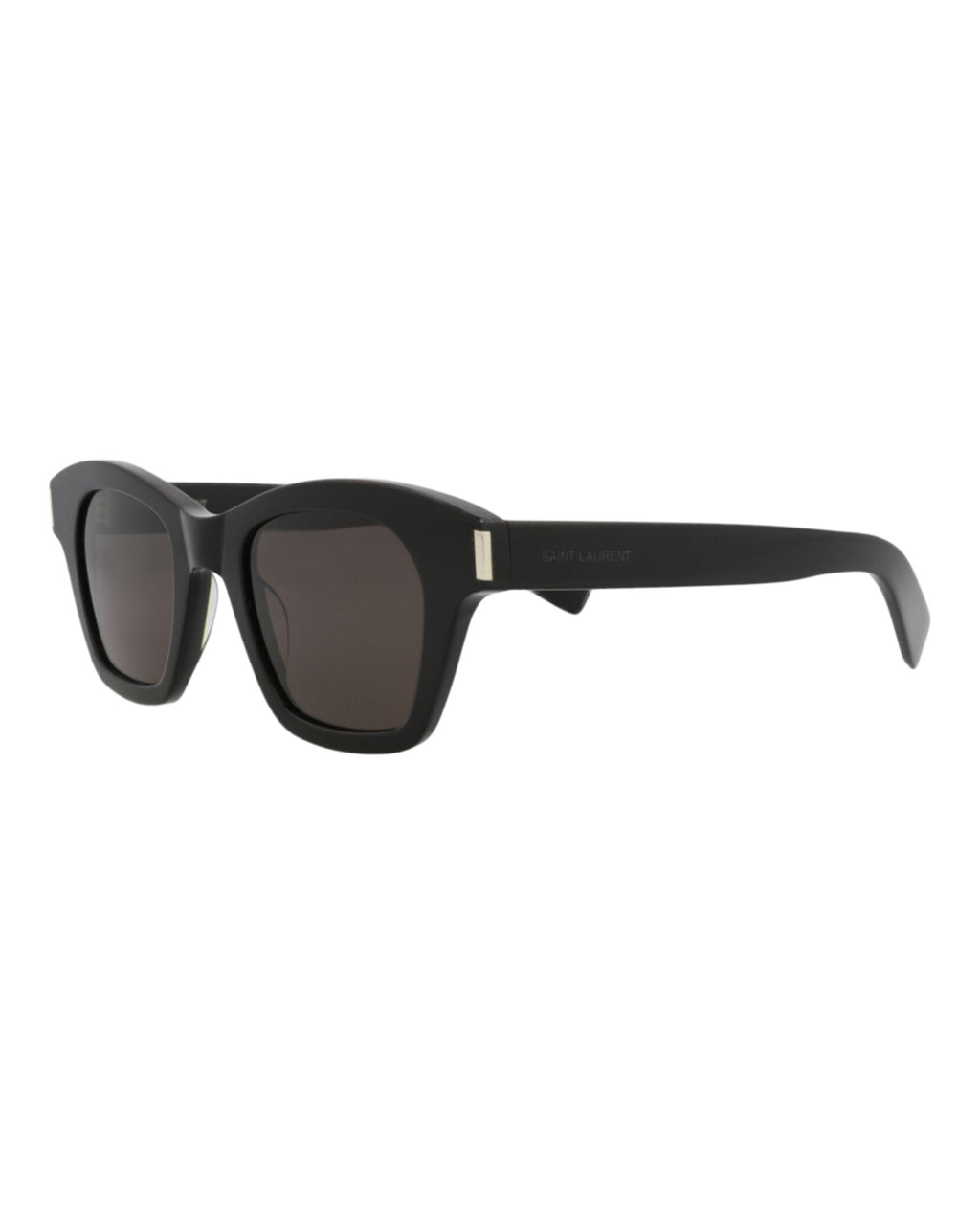Saint Laurent Unisex Square/Rectangle Black Black Black Fashion Designer Eyewear