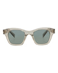 Saint Laurent Unisex Square/Rectangle Beige Beige Green Fashion Designer Eyewear Beige Beige Green