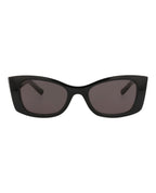 Saint Laurent Womens Cat Eye Black Black Black Fashion Designer Eyewear