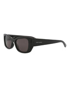 Saint Laurent Womens Cat Eye Black Black Black Fashion Designer Eyewear