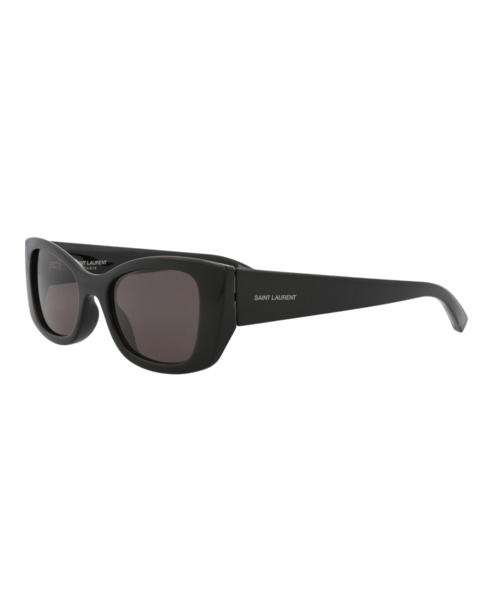 Saint Laurent Womens Cat Eye Black Black Black Fashion Designer Eyewear