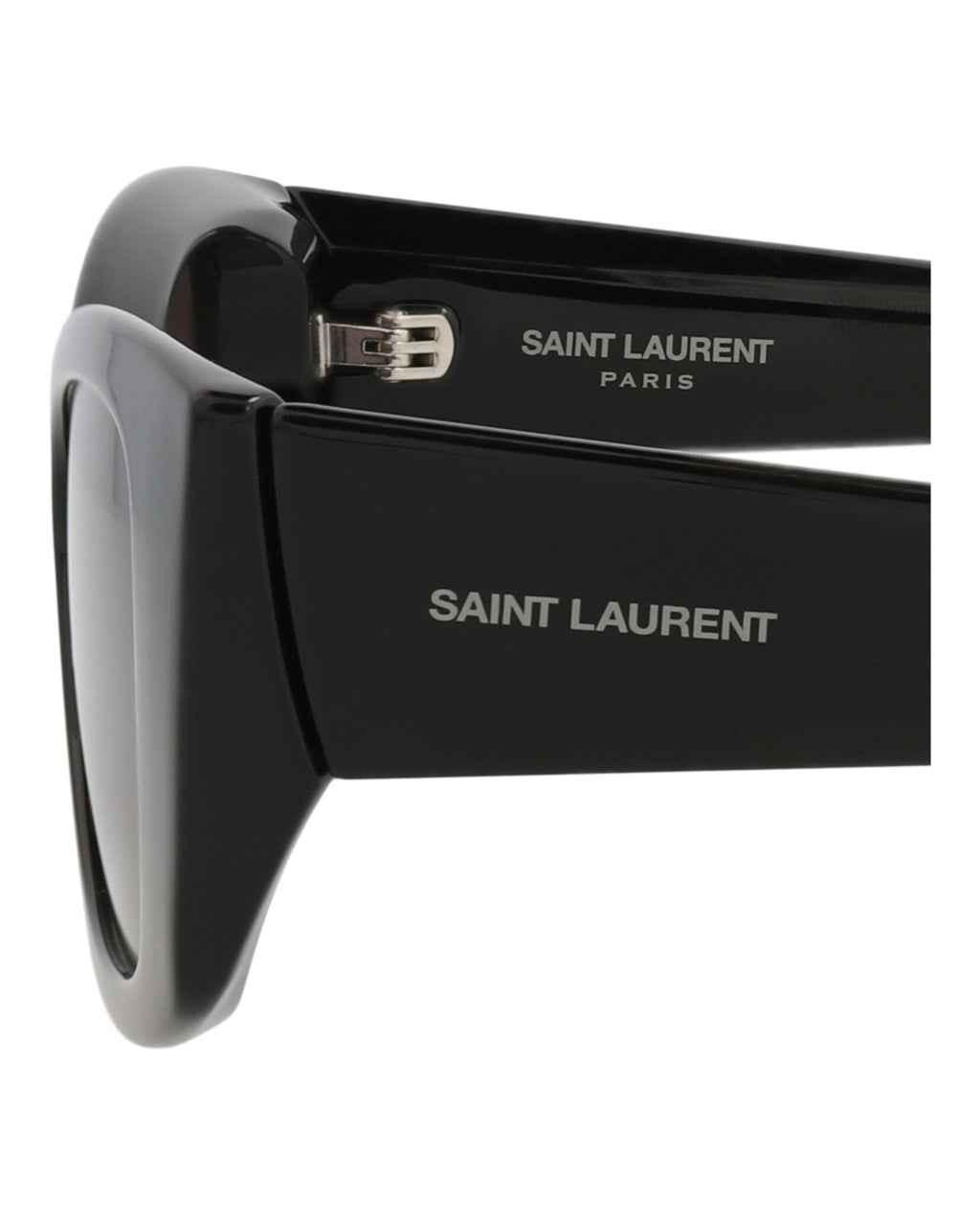 Saint Laurent Womens Cat Eye Black Black Black Fashion Designer Eyewear