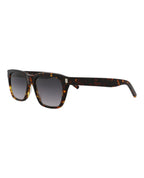 Saint Laurent Mens Square/Rectangle Havana Havana Grey Fashion Designer Eyewear