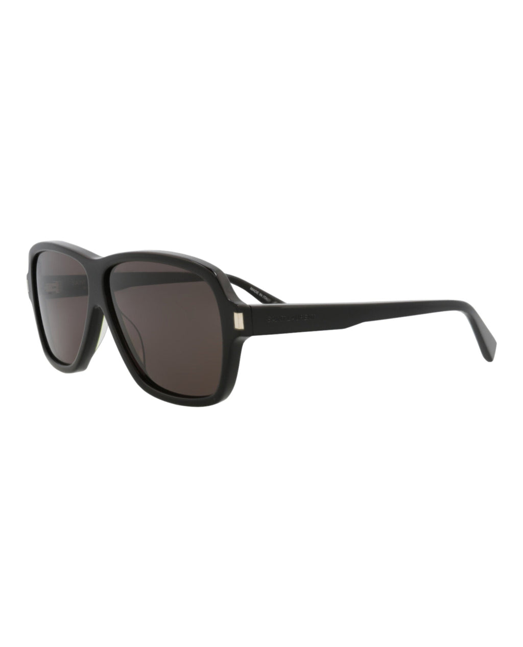 Saint Laurent Mens Aviator Black Black Black Fashion Designer Eyewear