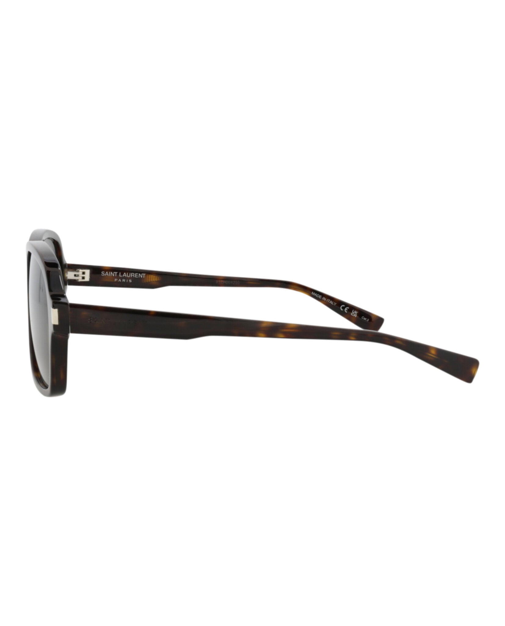 Saint Laurent Mens Aviator Havana Havana Grey Fashion Designer Eyewear