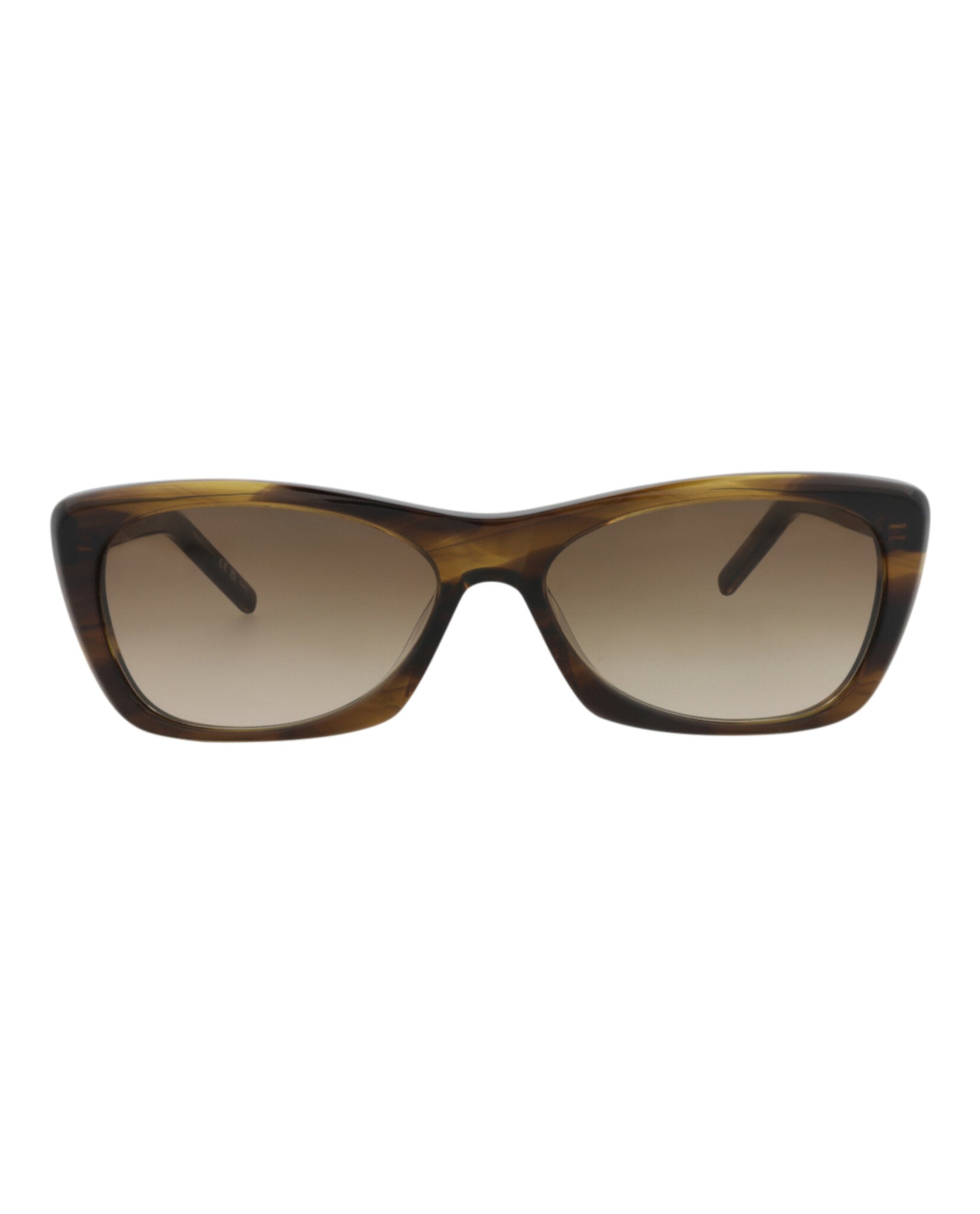Saint Laurent Womens Cat Eye Havana Havana Brown Fashion Designer Eyewear