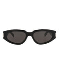 Saint Laurent Womens Round/Oval Black Crystal Black Fashion Designer Eyewear