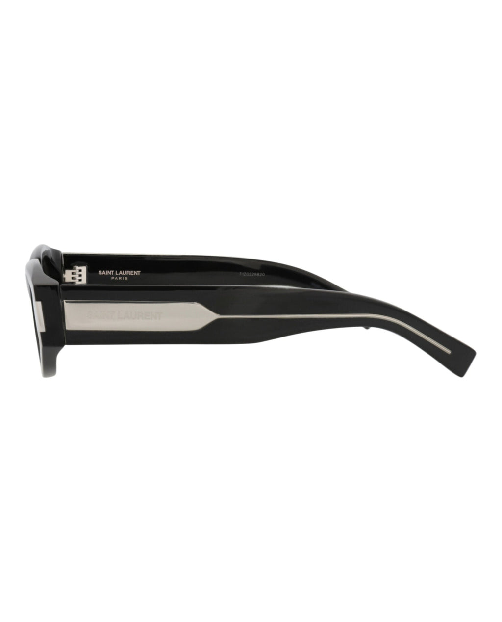 Saint Laurent Womens Round/Oval Black Crystal Black Fashion Designer Eyewear