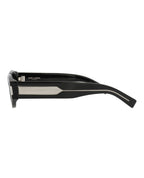 Saint Laurent Womens Round/Oval Black Crystal Black Fashion Designer Eyewear