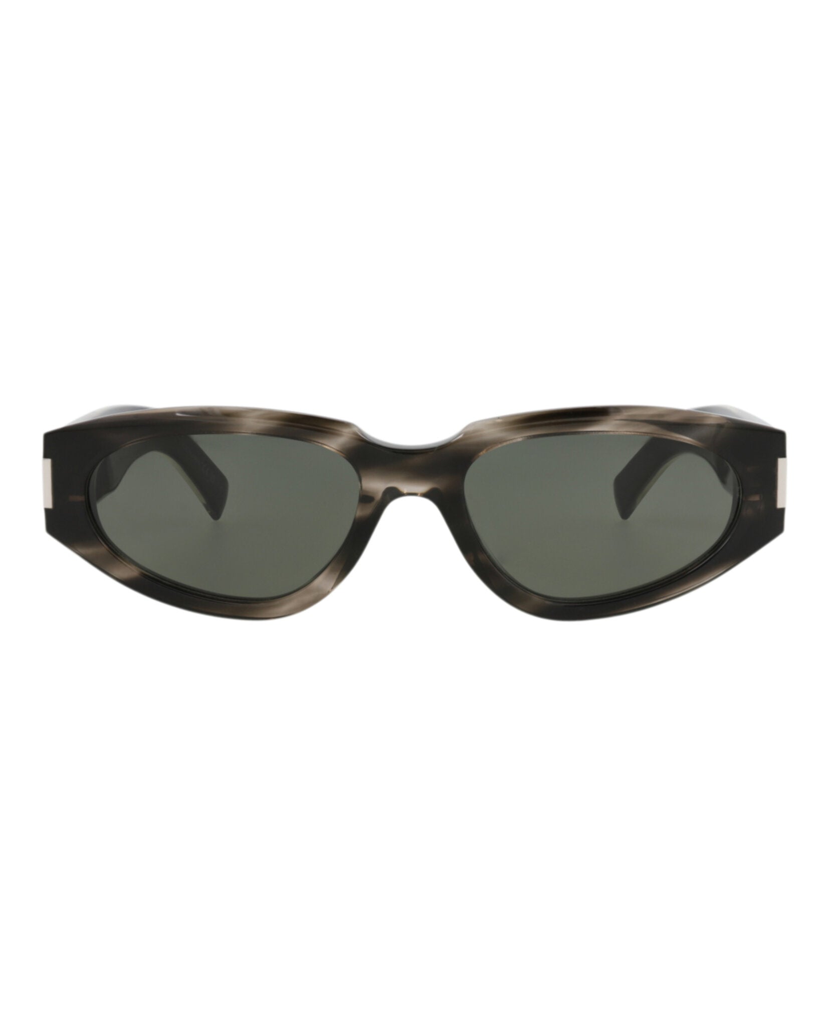 Saint Laurent Womens Round/Oval Havana Crystal Grey Fashion Designer Eyewear