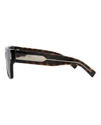 Saint Laurent Mens Square/Rectangle Havana Crystal Grey Fashion Designer Eyewear